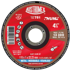 Austromex 781 Disco súper preciso para corte de acero inoxidable