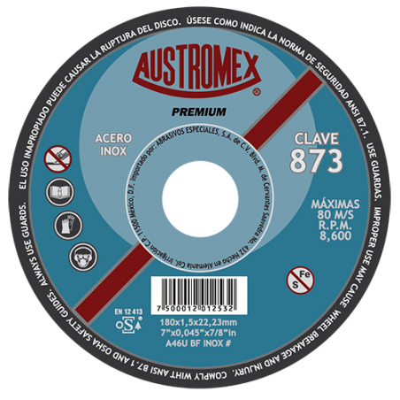 Austromex 873 Disco para corte de metal