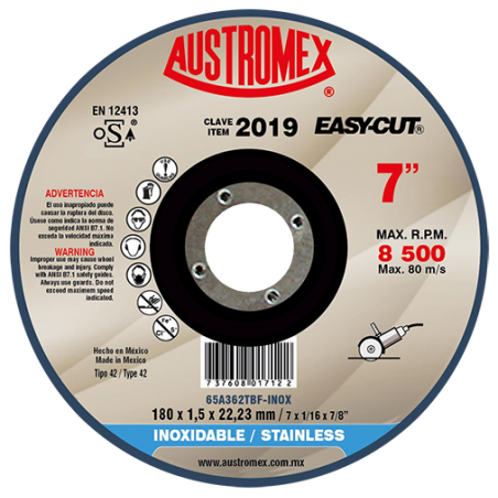 Austromex 2019 Disco para corte de metal