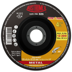 Austromex 525 Disco con centro deprimido para desbaste de metal