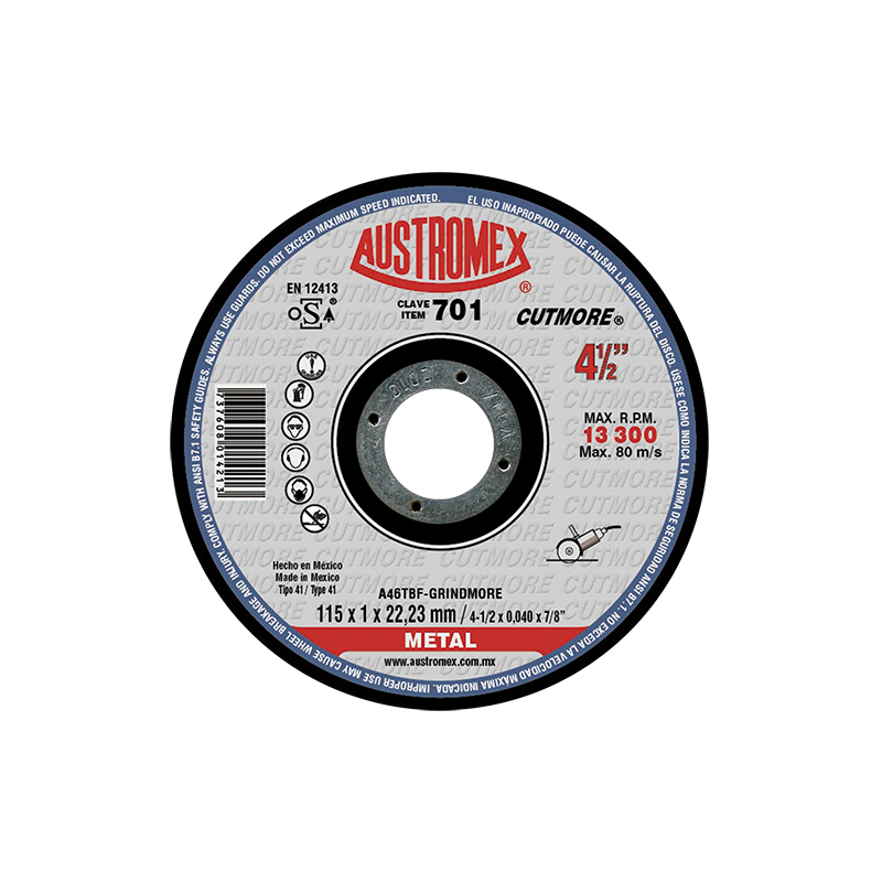 Austromex 701 Disco para corte de metal